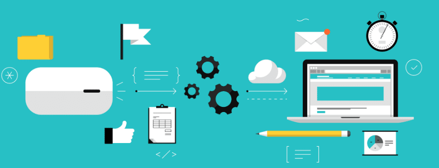 Workflow automation with RPA graphical image